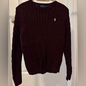 Ralph Lauren Burgundy Knit Sweater